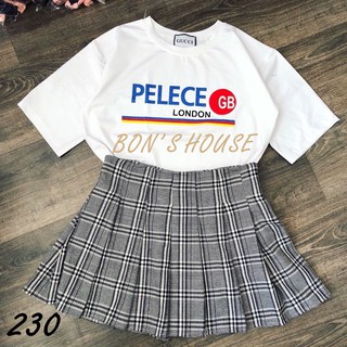 Set Áo thun Chân váy caro