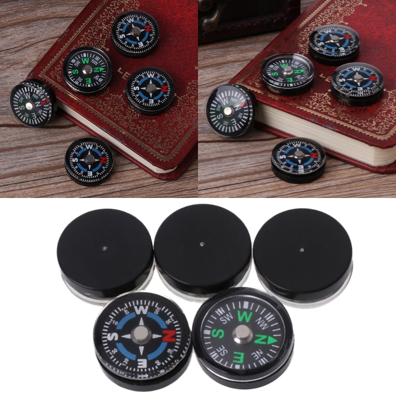 5 la bàn nhựa mini 18mm tiện dụng cho đi cắm trại du lịch