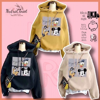 Áo Khoác Hoodie Nỉ Ngoại Tay phồng Unisex ulzzang nam nữ nutracloset