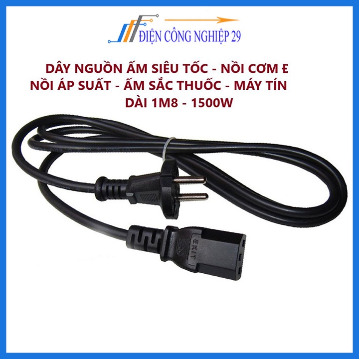 Dây Nguồn AC 220VAC 1.8m