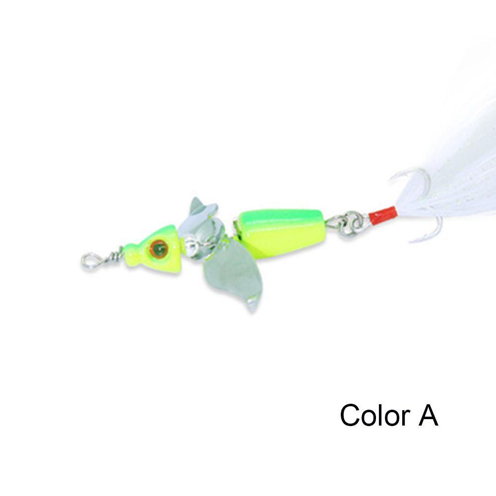 Mồi Câu Cá Xoay 360 Độ Bằng Kim Loại Chống Ồn Tiện Dụng Spinner