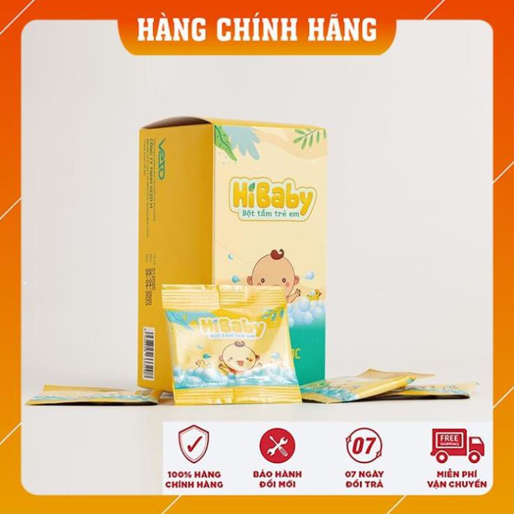 [HÀNG CHÍNH HÃNG] Bột tắm trẻ em HIBABY [1 GÓI DÙNG THỬ 1GRAM] - Kháng khuẩn, Giảm ngứa, Rôm sảy