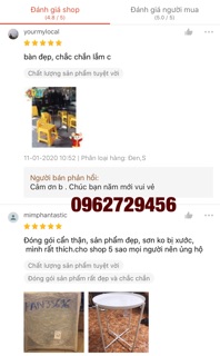 Bàn trà chanh gấp gọn đẹp