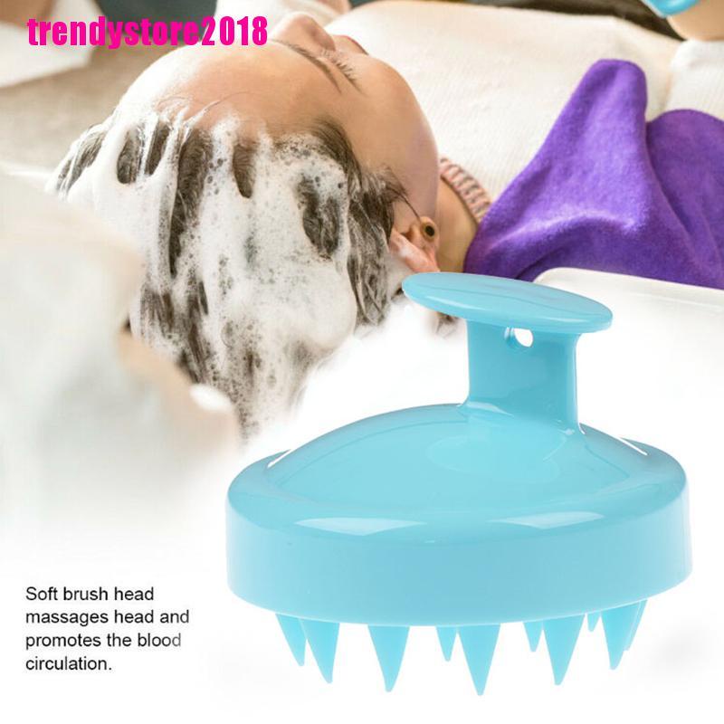 1 Bàn Chải Silicone massage Da Đầu Khi Tắm