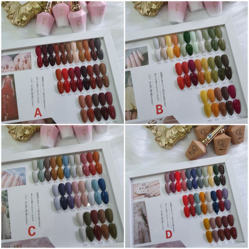 Set Sơn Gel Kalie 24 Màu Tông Màu Hót Nhất Năm