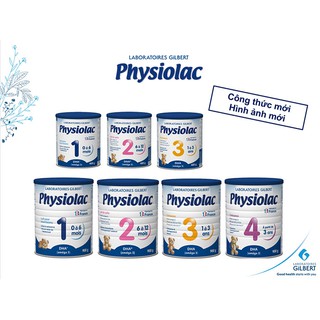 Sữa bột Physiolac số 1, 2, 3 900g Date 2023 [Mẫu mới]