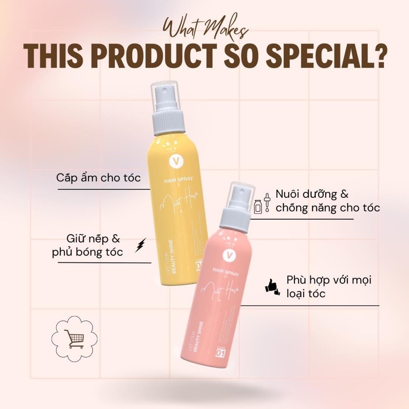 SỮA DƯỠNG TÓC MUST HAVE GIÚP TÓC MỀM MƯỢT,GIỮ NẾP TÓC VÀ CHỐNG NẮNG CHO TÓC VYVYHAIRCARE 100ML