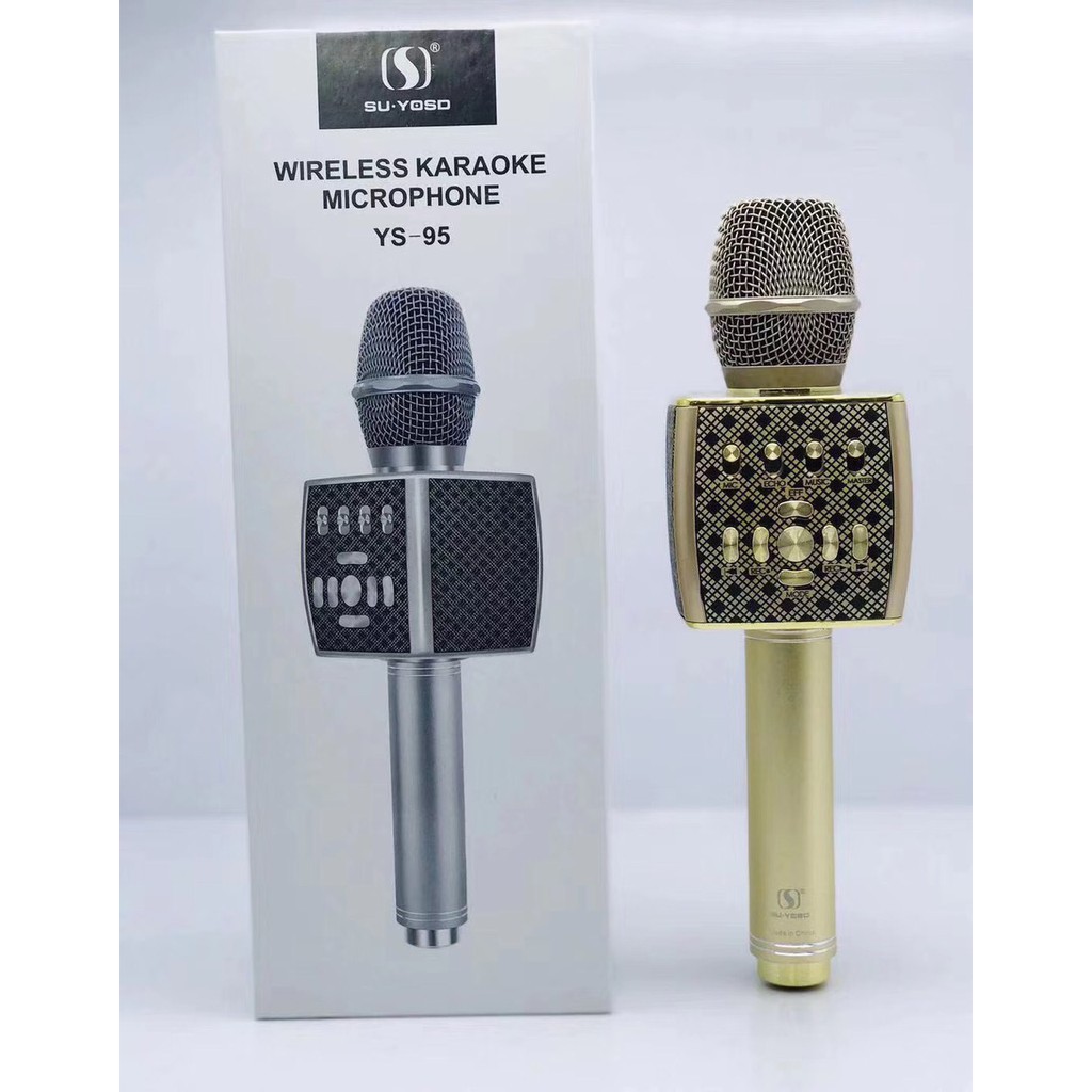 Micro Karaoke Bluetooth Ys-95 Kết Nối Không Dây Tích Hợp Livestream Hỗ Trợ Thẻ Nhớ, Usb