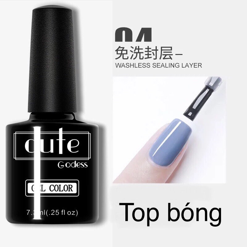 Sơn Base, Top bóng, Top mờ, Cứng móng CUTE GODESS 7.3ml