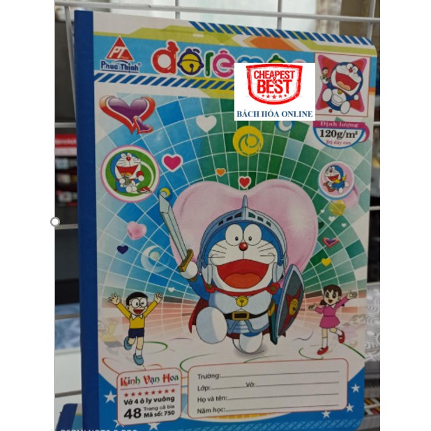 Vở 4 Ô Ly Kính Vạn Hoa 8 Sao(Doreamon)