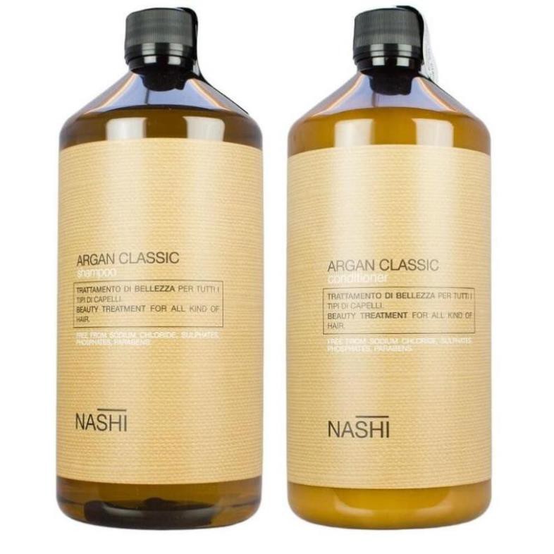 [NASHI-CHÍNH HÃNG ] DẦU GỘI XẢ PHỤC HỒI HƯ TỔN NASHI ARGAN CLASSIC 1000ML