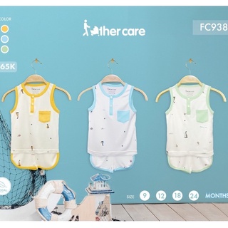 Bộ ba lỗ sát nách bé trai bé gái Father care chất modal mềm mát