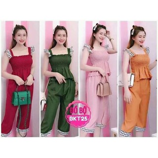 Đồ bộ Pijama cánh tiên phối lửng