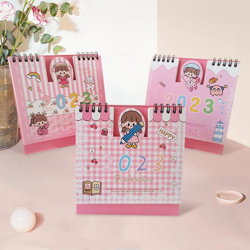 Lịch Để Bàn 2023 Square Hoạt Hình Siêu Sễ Thương ( Ghi Chú Kế Hoạch To Do List)