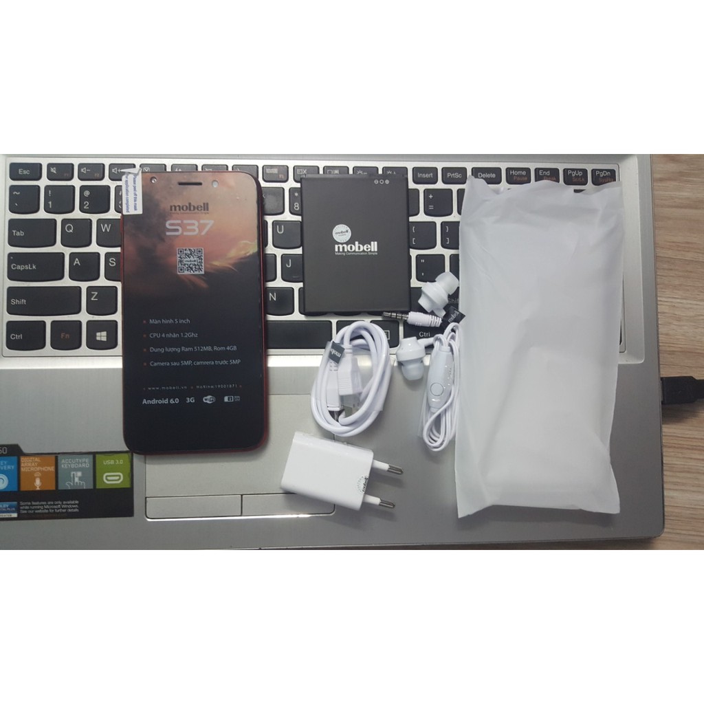Điện thoại smartphone Mobell S37 Màn hình 5inch  Full box bảo hành 12 tháng + Tặng kèm ốp dẻo và miếng dán màn hình