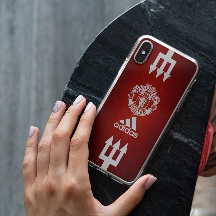 Ốp lưng logo CLB Manchester United Đinh ba biển cho Iphone 5 6 7 8 Plus 11 12 Pro Max X Xr 96