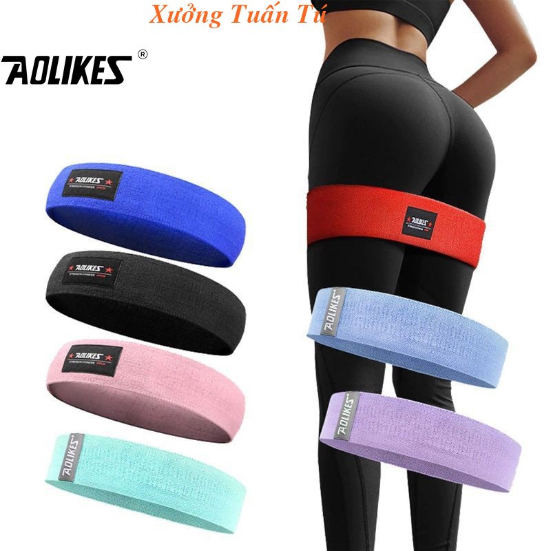 Dây MiniBand, Dây kháng lực tập gym Aolikes tập chân mông phụ kiện tập gym tốt nhất 3603 -anhsonnd18