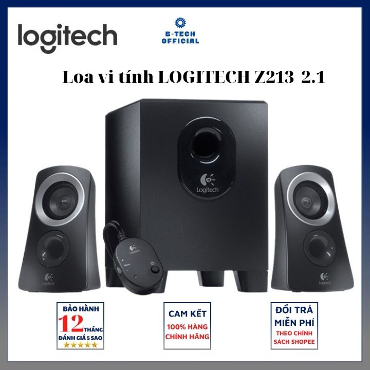 [Mã ELHACE giảm 4% đơn 300K] Loa vi tính Logitech Z213 Compact Speakers 2.1 - Chính Hãng Bảo Hành 12T