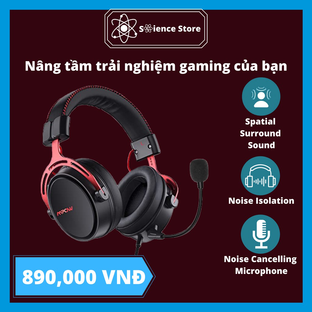 Tai nghe Gaming Mpow Air SE (3D Spatial Surround Sound)