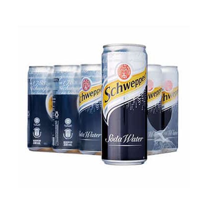 LỐC 6 LON SODA SCHWEPPES 330ML