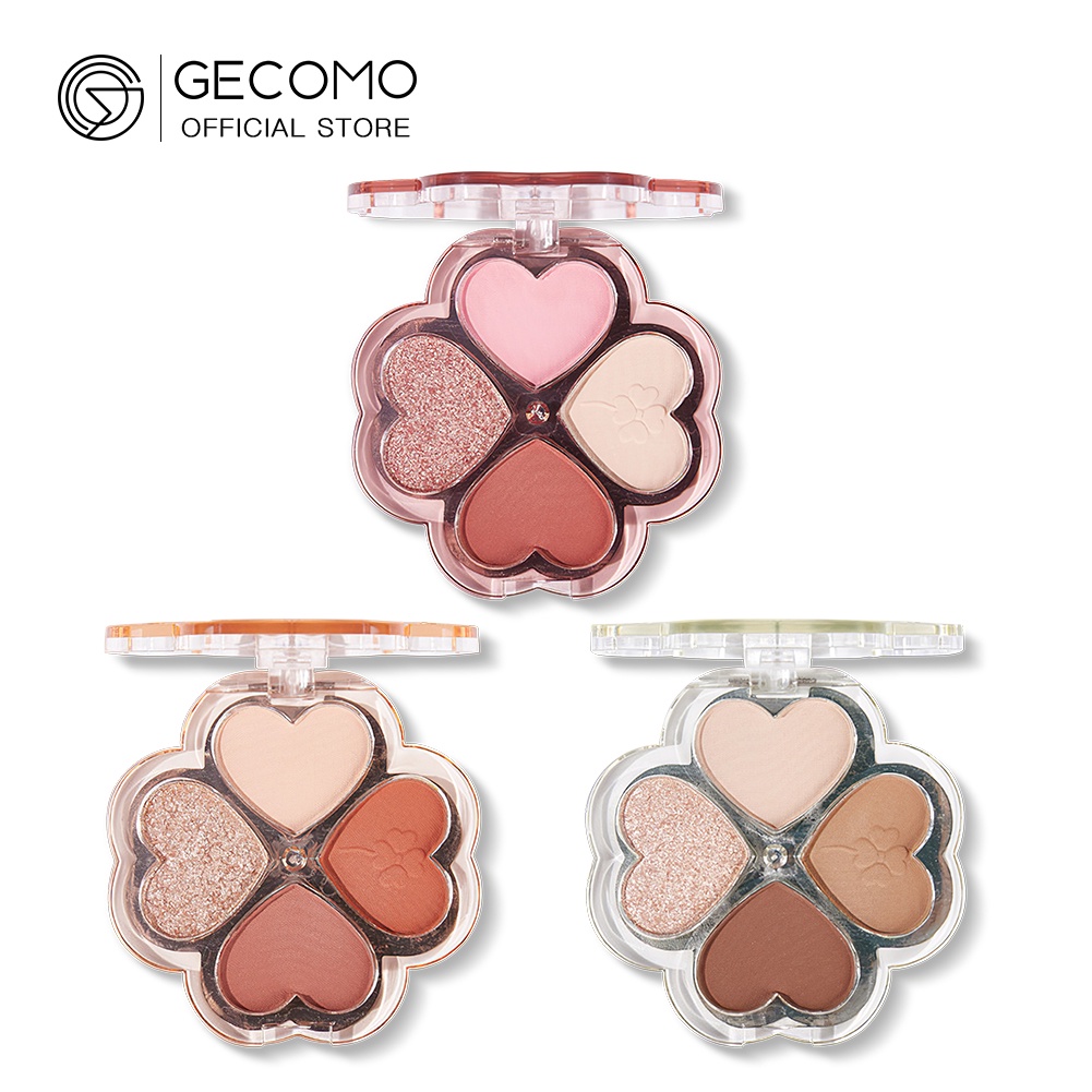 Bảng Phấn Mắt GECOMO 4 Màu Lâu Trôi Chống Thấm Nước