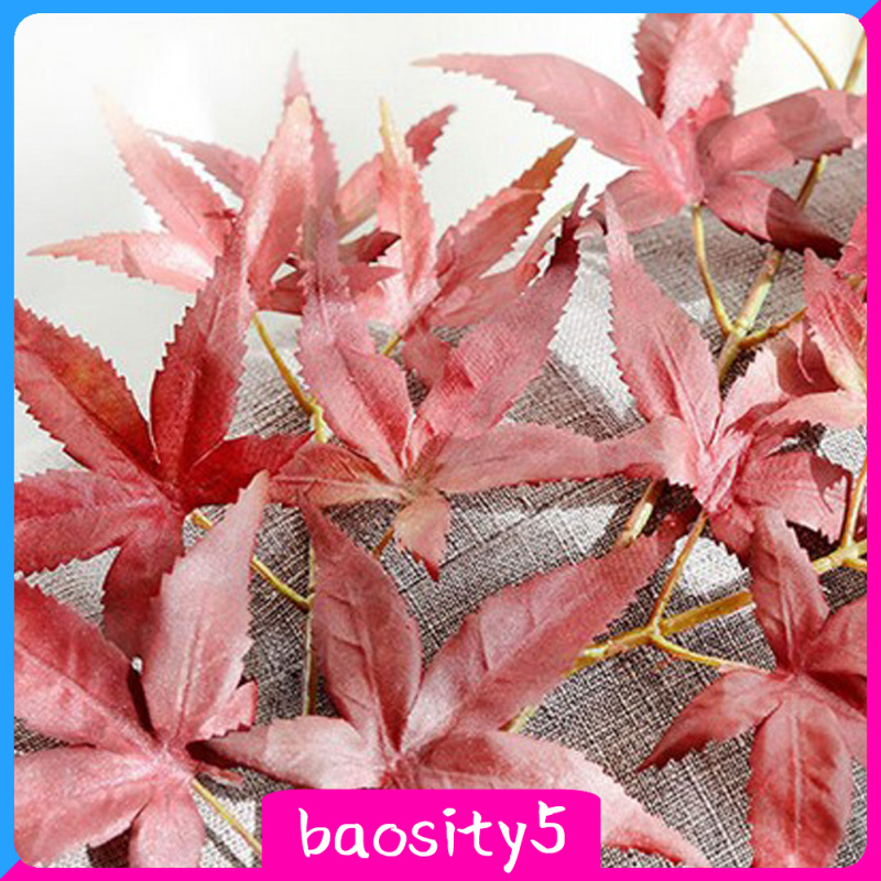 [baosity5]Simulation Artificial Maple Leaves Leaf for Home Wedding Floral Decor 02