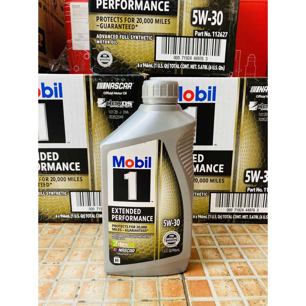 [Mẫu Mới] Thùng 6 chai nhớt tổng hợp Mobil 1 EP 5W30 946ml - Nhập USA