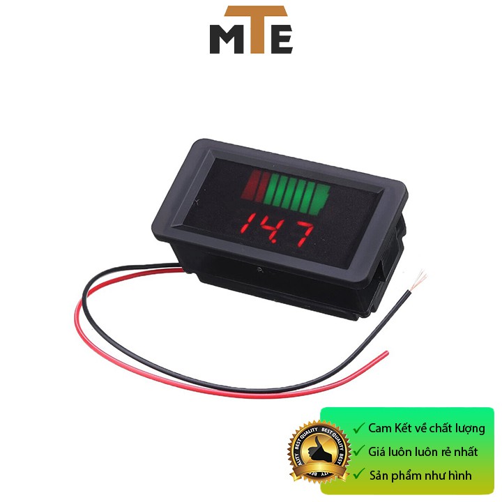 Đồng hồ led đo dung lượng acquy 12V - 60V có hiển thị vạch pin Mạch đo dung lượng acquy, xe điện ...