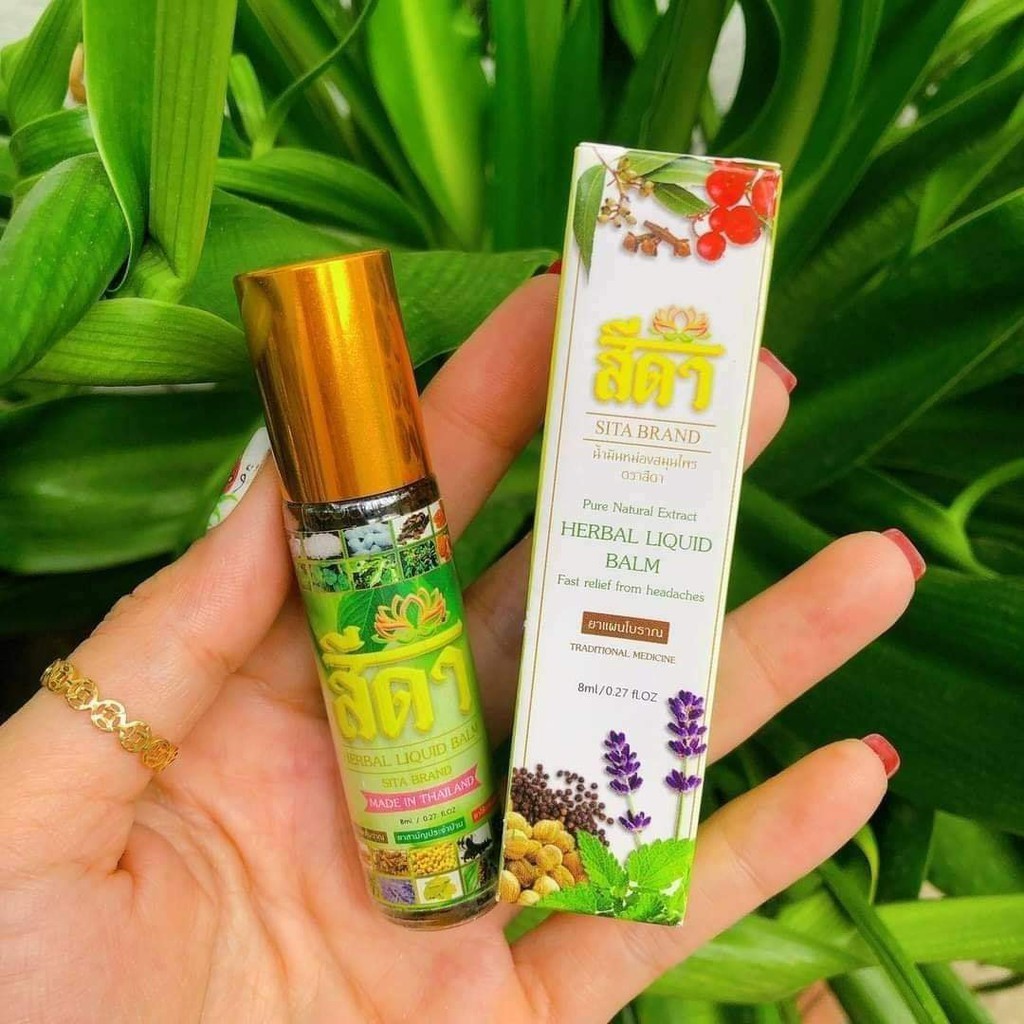 DẦU LĂN 20 THẢO DƯỢC SITA BRAND - HERBAL LIQUID BALM 8ML CHÍNH HÃNG - 7677