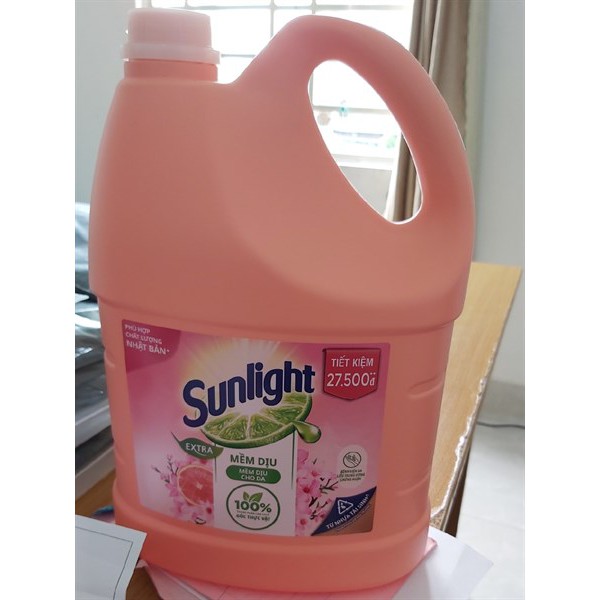 Can Nước rửa chén Sunlight 3,6kg Mastra- Trà nhật
