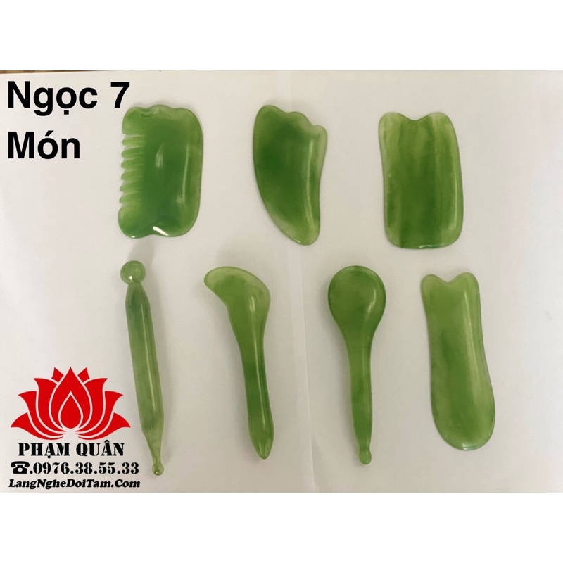 (Có sẵn) Bộ dụng cụ ấn huyệt cạo gió 7 món (hàng đẹp)