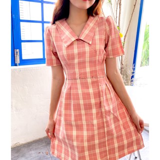 ĐẦM CỔ BẺ XẾP LY EO