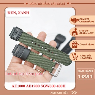 Dây đồng hồ vải dù cho đồng hồ casio ae-1200wh / sgw-300h / 400 / aq-s810w size 18mm