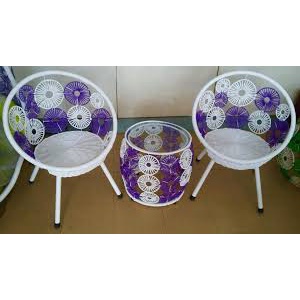 Bộ Bàn Ghế SOFA - Bộ Bàn Ghế Ban Công Mây Nhựa Cao Cấp phù hợp để sân vườn, phòng khách, quán nước, quán cafe.