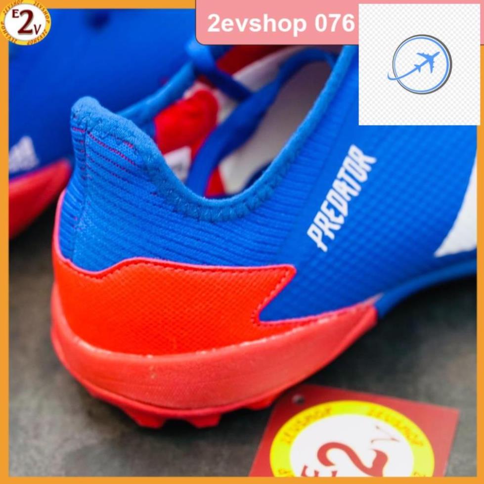 Giày Đá Bóng 𝗧𝗙 𝗔𝗱𝗶𝗱𝗮𝘀 𝗣𝗿𝗲𝗱𝗮𝘁𝗼𝗿 𝟮𝟬𝟮𝟬 Xanh Dương Đã Khâu 🖐️ `