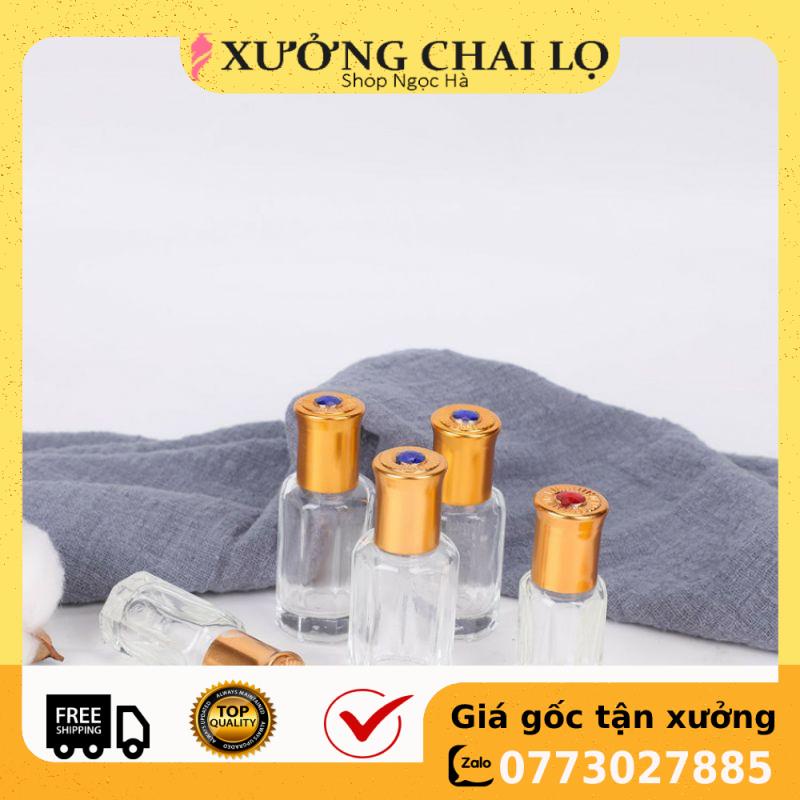 [GIÁ RẺ NHẤT] Lọ Chiết Nước Hoa Dubai ❤ [3ml,6ml] Vỏ lọ bi lăn Ruby rỗng đựng dầu thơm , phụ kiện du lịch