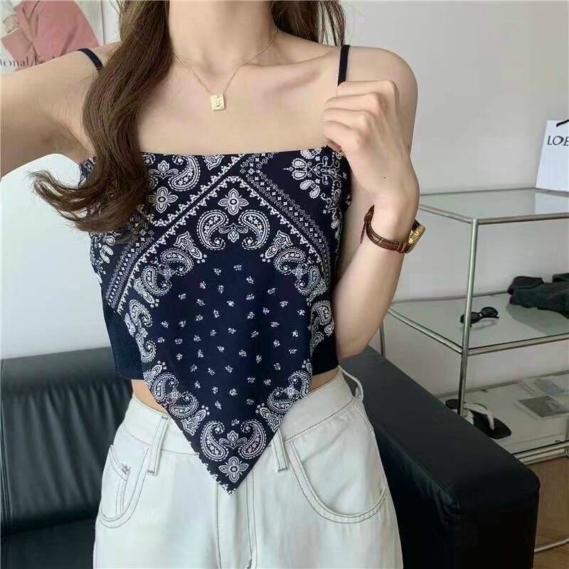 Áo yếm nữ họa tiết thổ cẩm thời trang cá tính A105