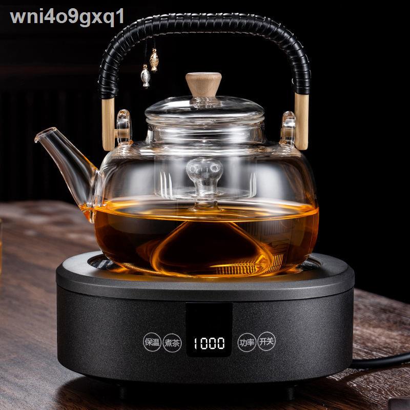 ✽ △ Nồi xông hơi thủy tinh đựng ấm trà, trà hơi, máy pha gia đình tự động siêu tốc, bếp điện sứ Nấu giữ