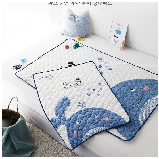 Thảm chống thấm cotton organic Prielle / Decoone Made in Korea