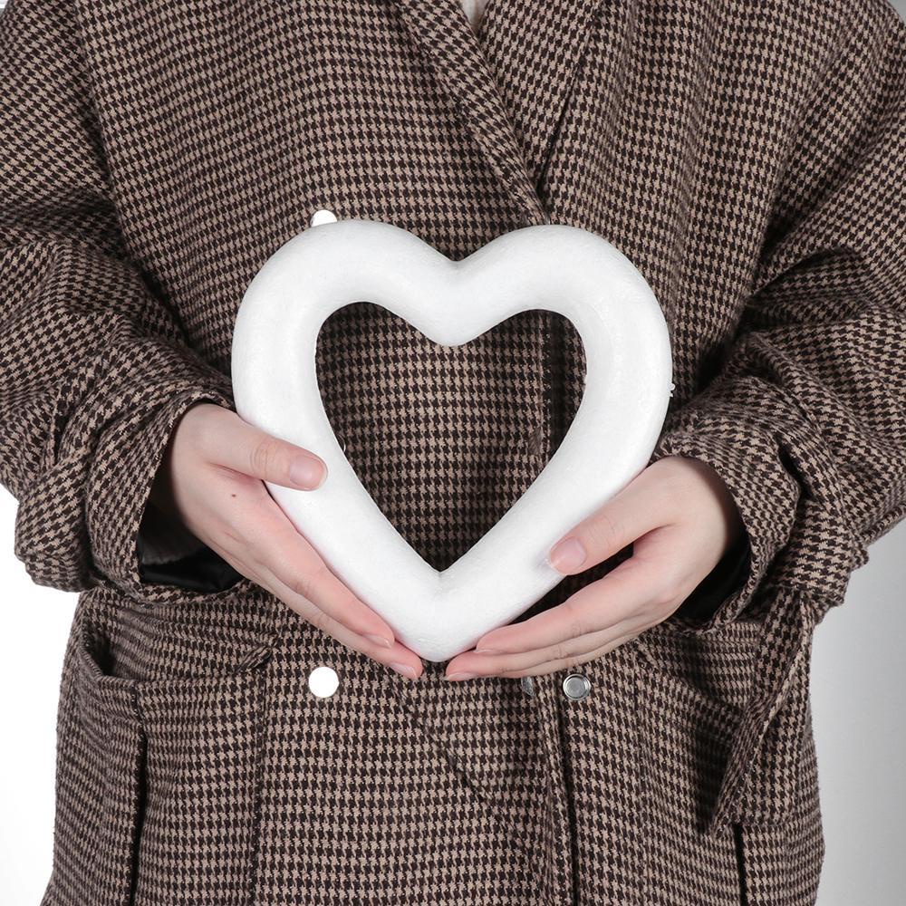 ZAIJIE24 Khuôn Xốp Polystyrene Hình Trái Tim Dùng Làm Quà Valentine