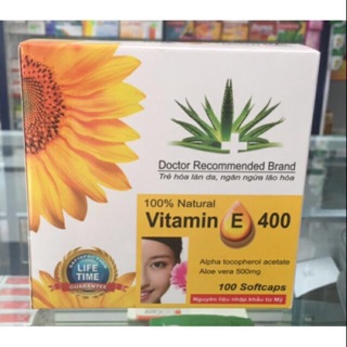 [ CHẤT LƯỢNG] VITAMIN E KÈM TINH CHẤT NHA ĐAM- TRẺ HOÁ LÀN DA,CHẬM QUA TRÌNH LÃO HOÁ