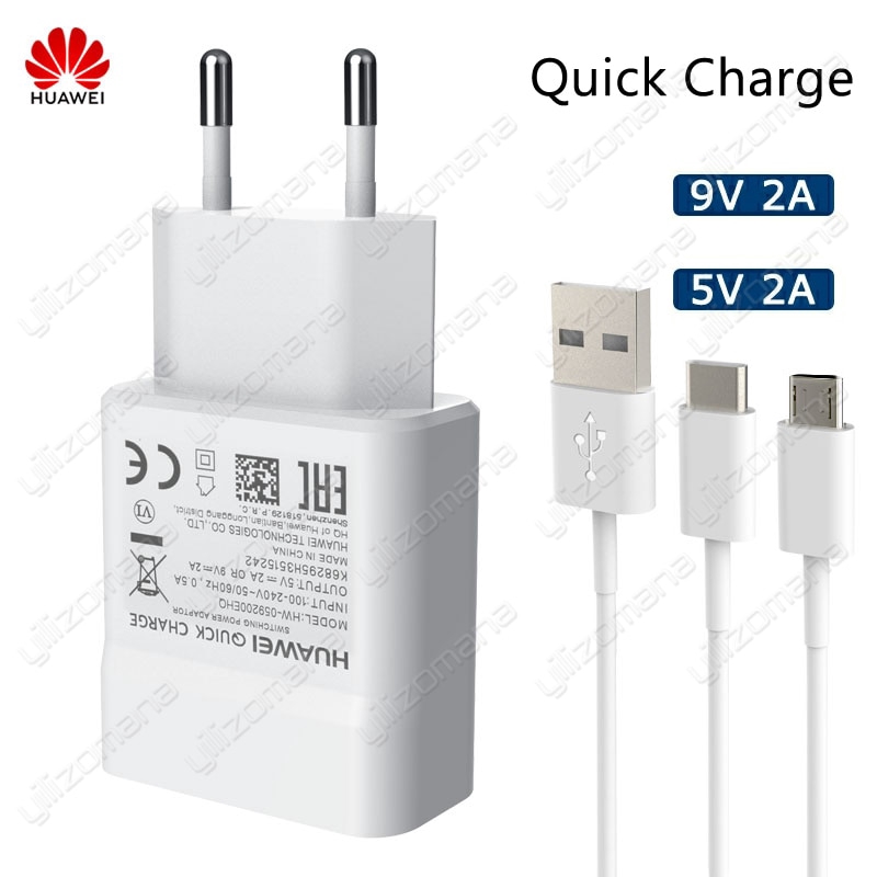 Bộ Sạc 5v / 2a Usb Huawei P8 P9 Plus Lite Honor 8 9 Mate10 Nova 2 2i 3 3i