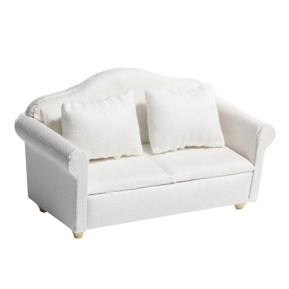 Mô Hình Ghế Sofa Mini Bằng Gỗ Dùng Trang Trí Nhà Búp Bê DIY