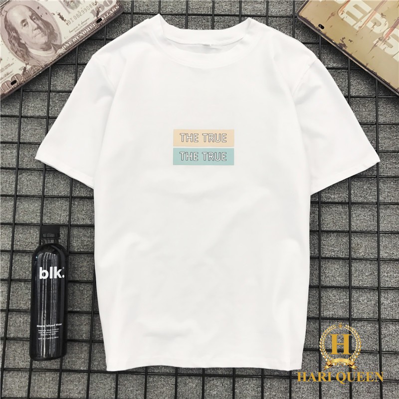 Áo phông nữ in chữ ngực cá tính HARI0420