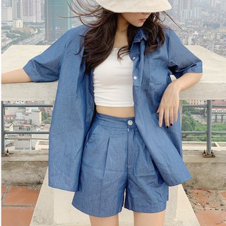 Set đồ hè áo sm và quần shorts SET69 1994closet