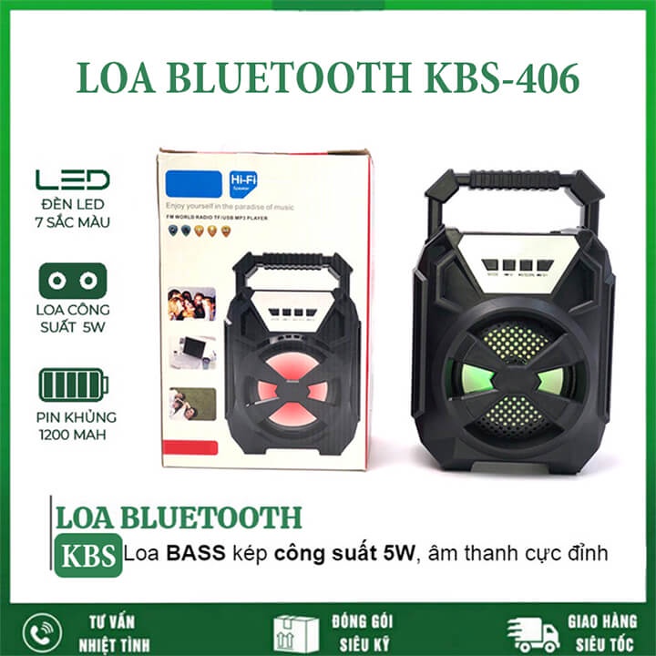 Loa Bluetooth Mini Không Dây Xách Tay Có Đèn Led Nháy Theo Nhạc, Âm Thanh Hay, Hỗ Trợ Cắm Thẻ Nhớ, USB, Đài Radio