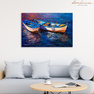 Tranh Canvas sơn dâu " Thuyền Đôi"
