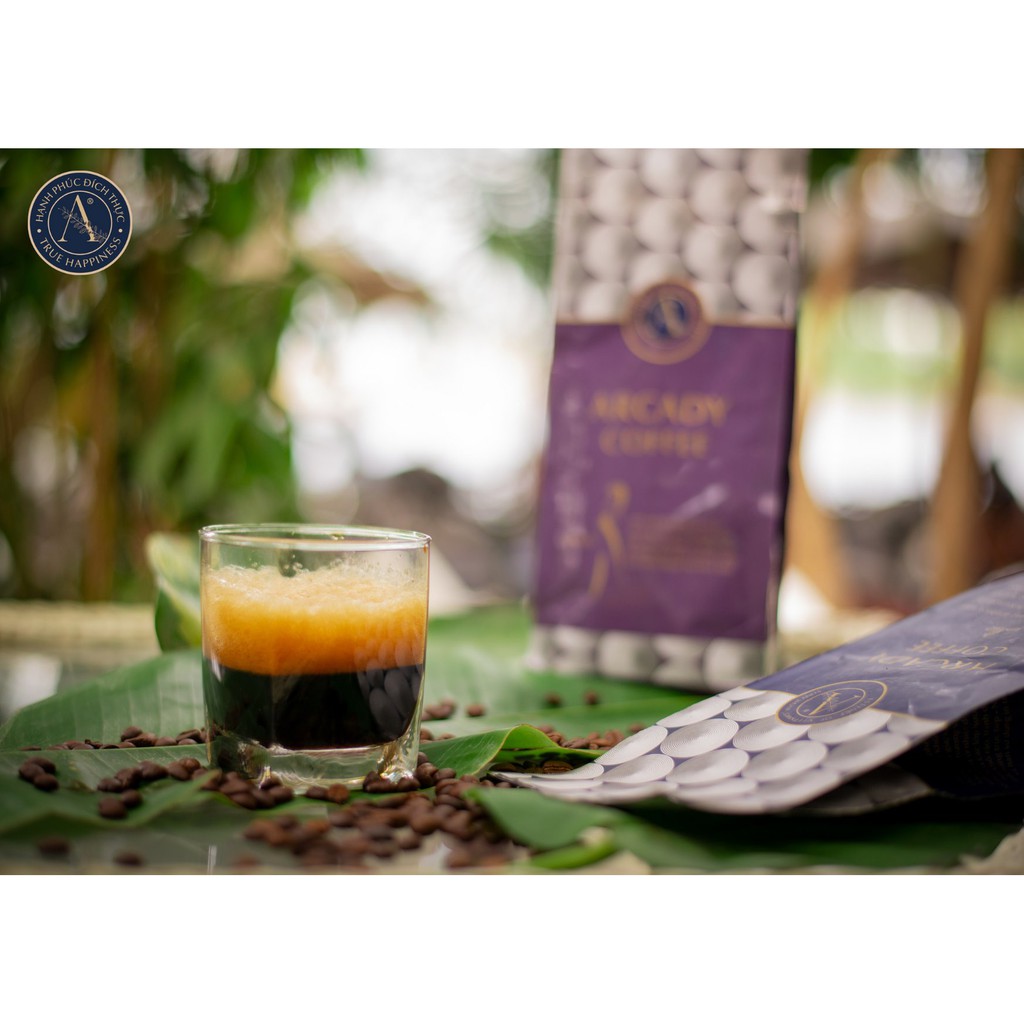 Cafe rang mộc dành cho phụ nữ Arcady Coffee 100% nguyên chất - Đặc Sản Di Linh (Gói 500g)