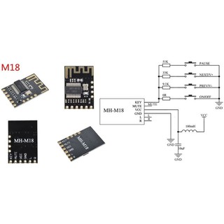 Module giải mã âm thanh Bluetooth 4.2 MH-M18
