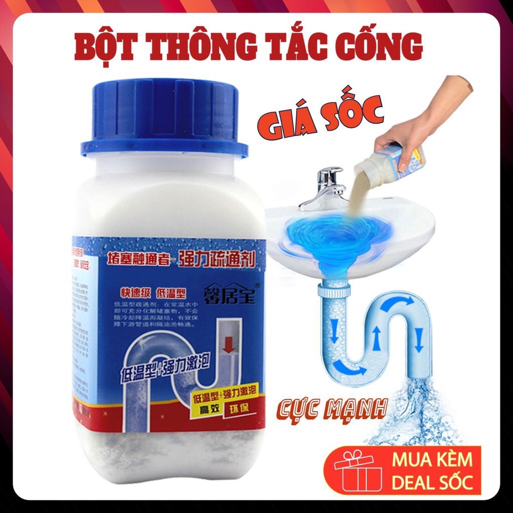 Bột Thông Cống YuHao - Thông Tắc Cống, Đường Ống, Bồn Cầu, Bồn Rửa MặtLoại Cực Mạnh